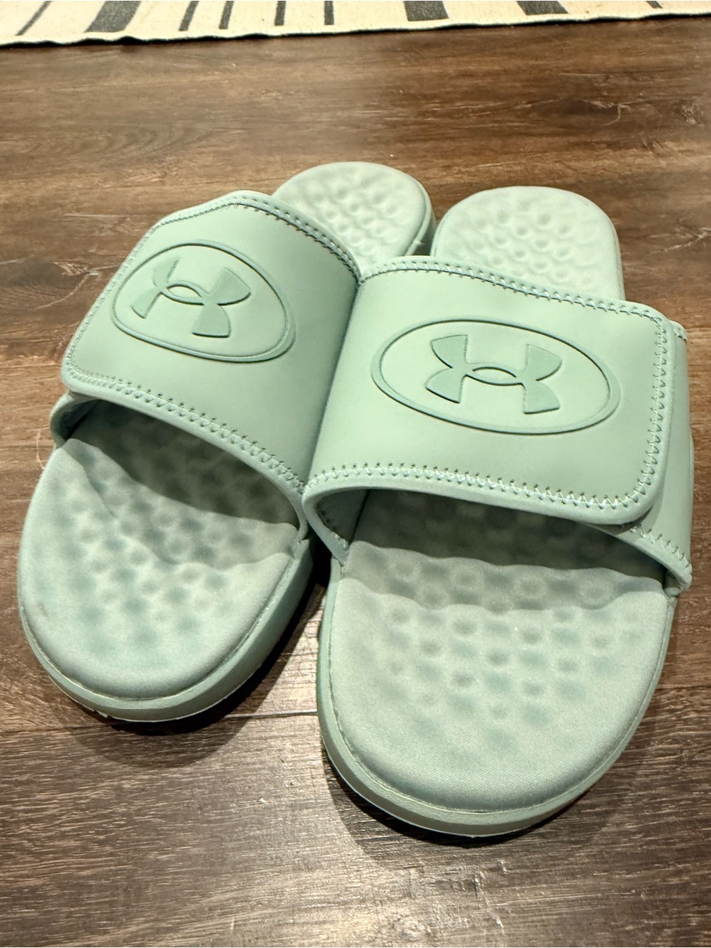 Under Armour Kids Mint Green Slide Sandals